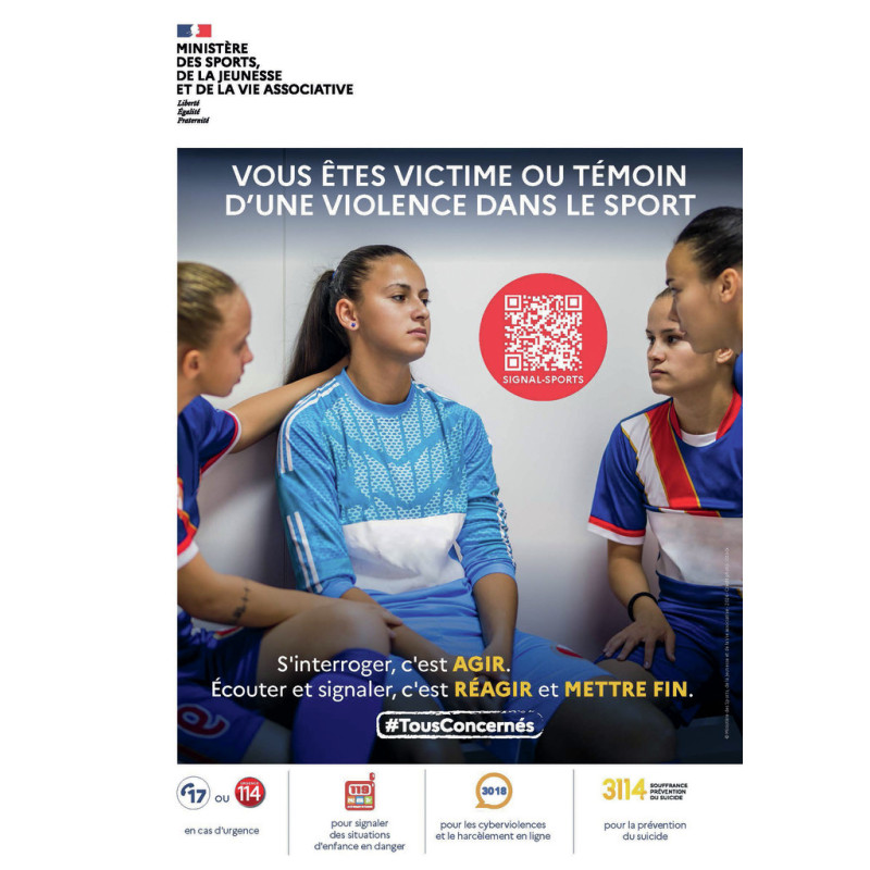 panneau anti violence sport